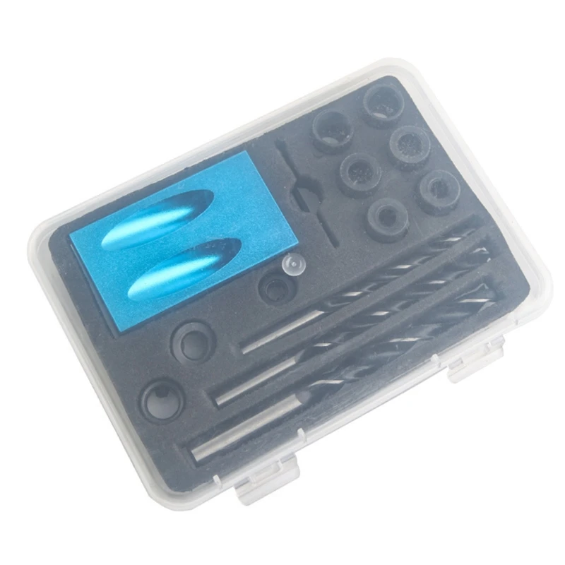 Косая дыра локатор сверла набор деревообрабатывающий Pockethole джиг сверлильный DIY