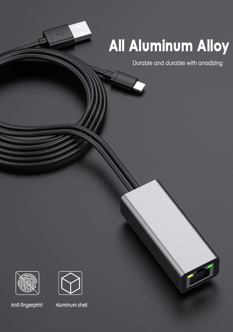 Fire tv Stick HD 480 Мбит/с микро USB2.0 к Ethernet адаптер для Chromecast USB 2,0 к RJ45 для Google Chromecast 2 1 Ультра аудио