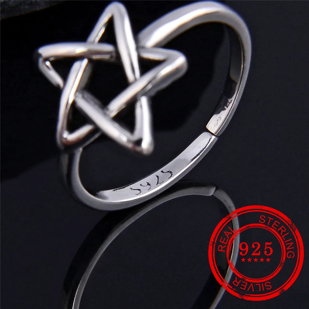 Корейская версия кольца из стерлингового серебра 925 пробы геометрические РЕТРО