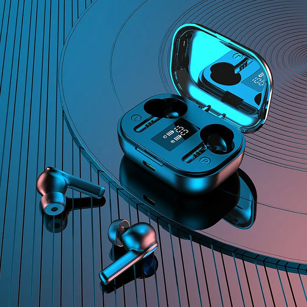 

T28 беспроводные 5,0 HiFi бас водонепроницаемые спортивные наушники-вкладыши с зарядным чехлом шумоподавляющие вкладыши беспроводные наушники