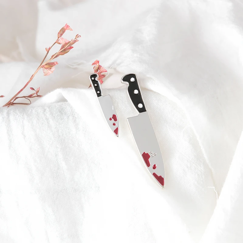 

Exaggerated knife fruit knife dagger earring personality punk fashion jewelry earring couples wind
