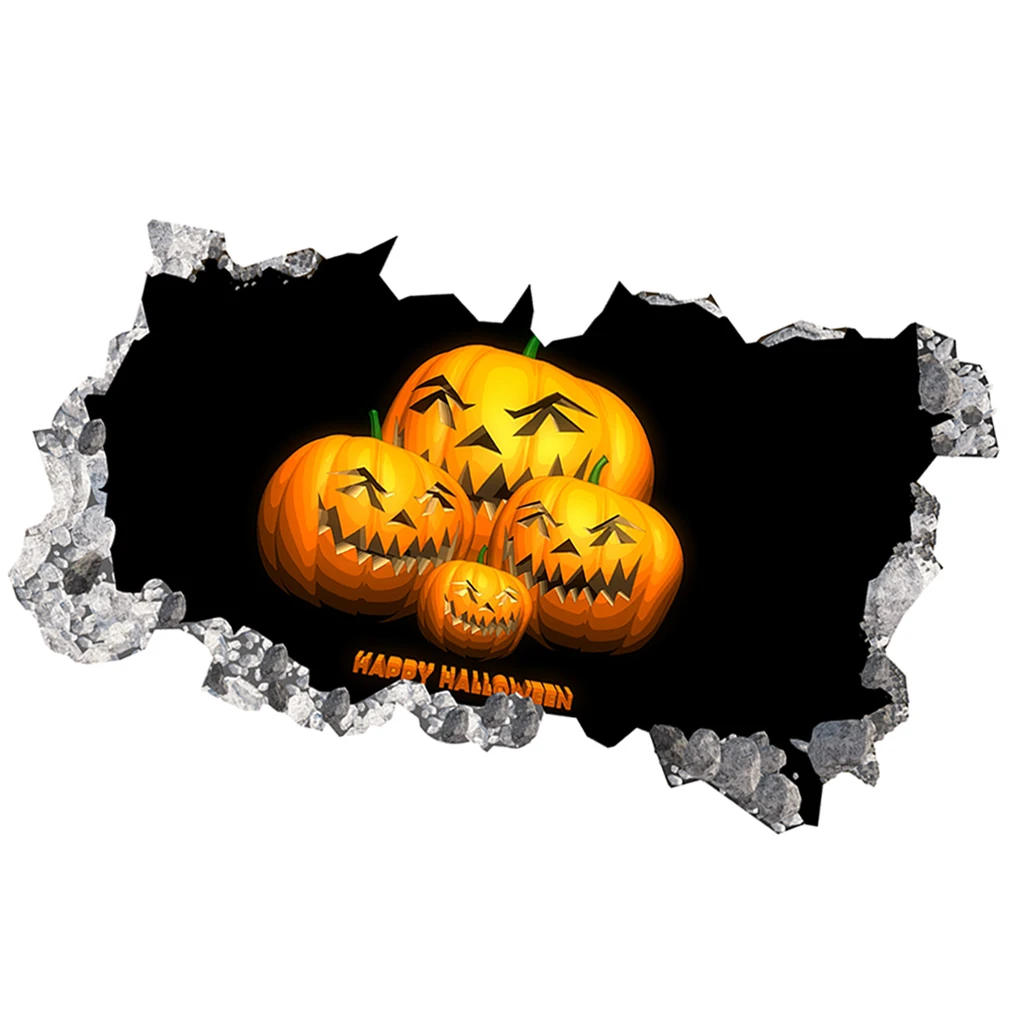 

3D PVC Removable Wall Stickers Waterproof Wall Decorations Halloween