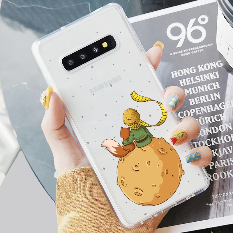 Мягкий силиконовый прозрачный чехол для телефона из ТПУ с принтом Little Prince Samsung S6 S7