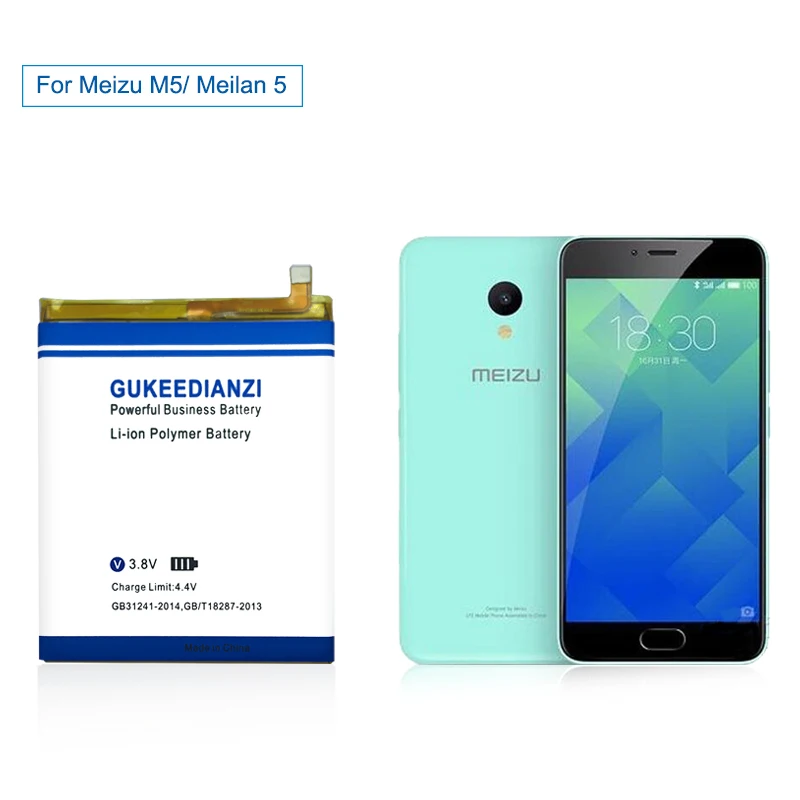 GUKEEDIANZI 100% Высокое качество Мобильный телефон Батарея BA611 3070 мАч для Meizu Meizy Meilan 5 M5