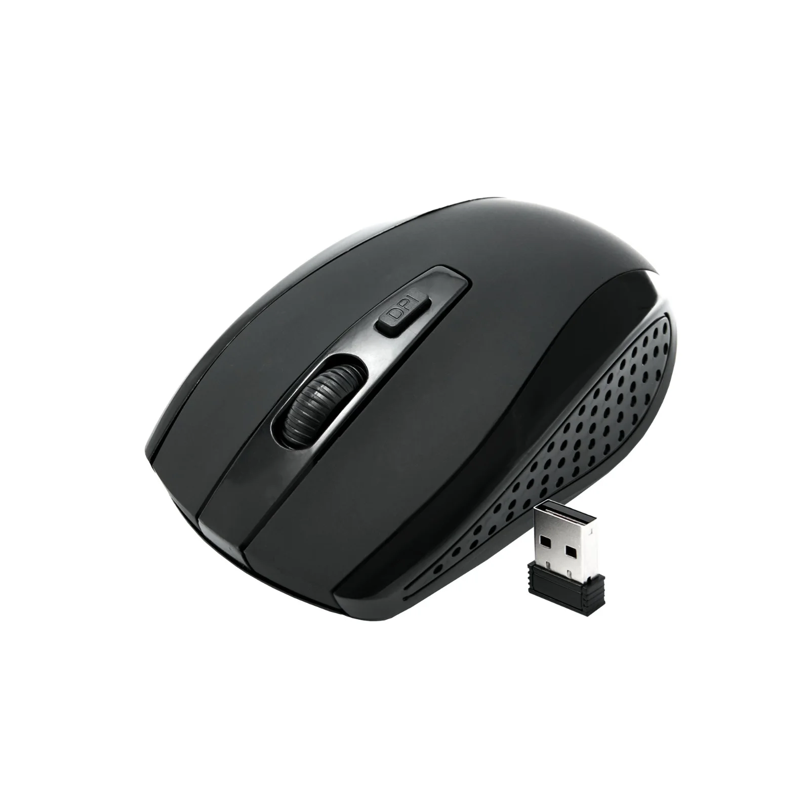 

BLACK WIRELESS CORDLESS 2.4GHz MOUSE USB DONGLE OPTICAL SCROLL FOR PC LAPTOP MAC