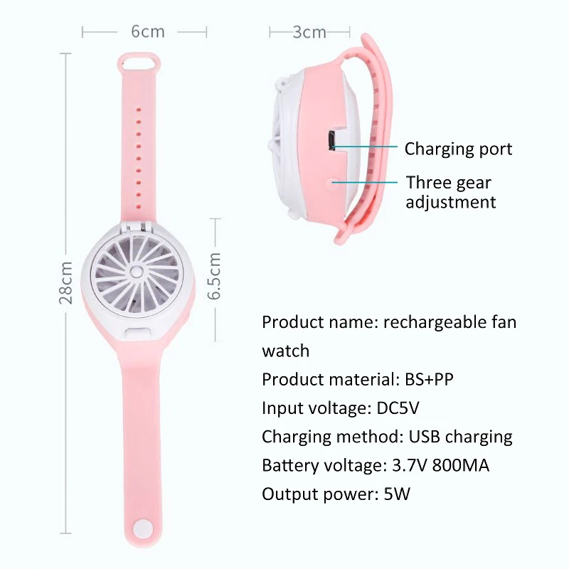 

2 In 1 Watch Fan Bubble Machine Multifunctional Portable Fan Bubble Maker Air Cooling Fan USB Rechargeable Adjustable Silicone