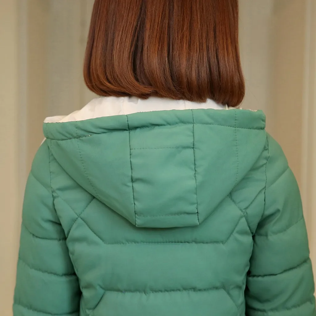Kurtka manteau femme зимнее пальто для женщин Зимняя теплая хлопковая зимняя куртка с капюшоном пальто с длинными рукавами abrigos mujer invierno