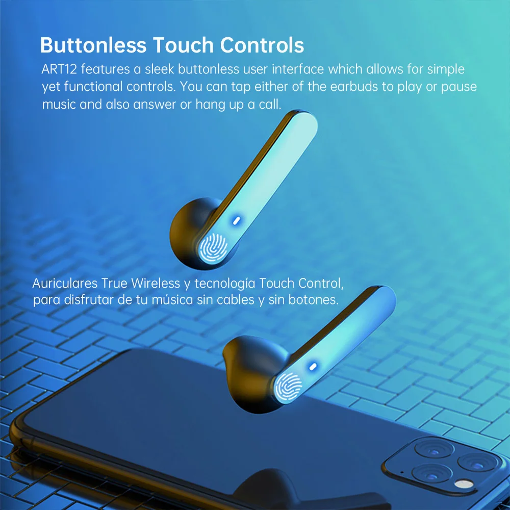 Arikasen Bluetooth наушники Беспроводной наушники-вкладыши TWS с сенсорным Управление