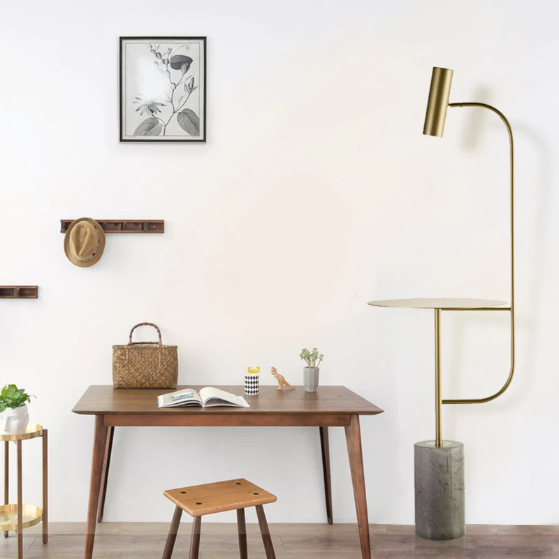 Новый простой современный креативный торшер для спальни гостиной металлический