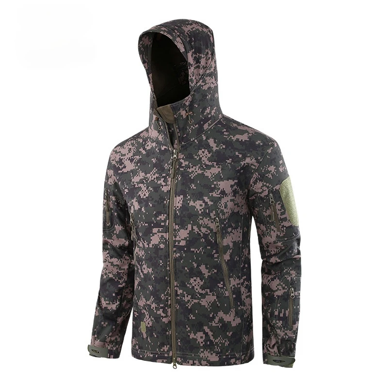 

Autumn Shark Skin Soft Shell Military Jacket Men Waterproof Windstopper Tactical Fleece Coat Hunting Clothes Camo Army Jacket