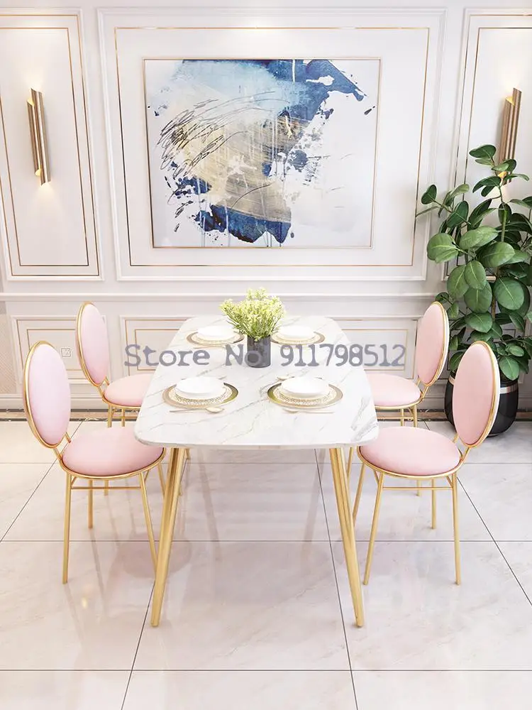 Обеденный стул для дома современный минималистичный табурет со спинкой отдыха