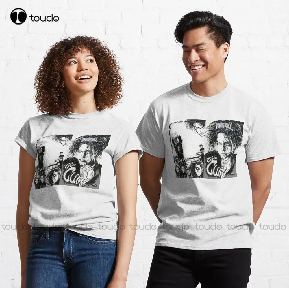 

The Cure Rock N Roll Comic Illustration Classic T Shirt Vintage Cotton Tee Shirt Lovesong Cotton T-Shirt S-5Xl Workout Shirt