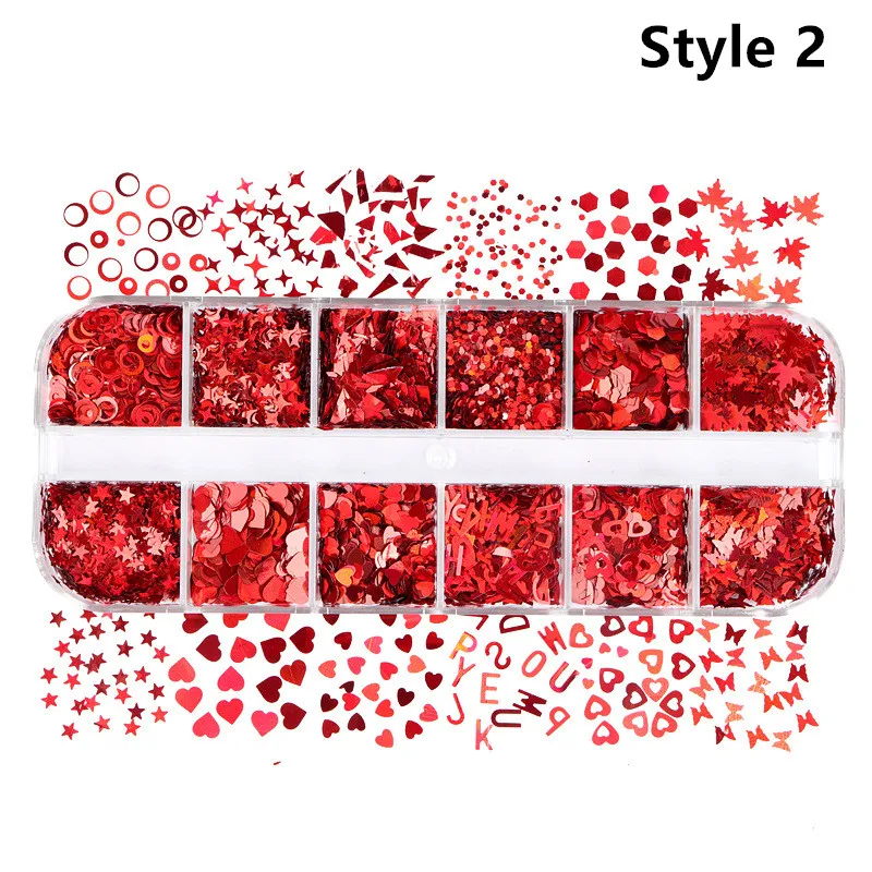 

1Box Resin Sequins Nail Art Crafts Mixed Letter Heart Sequin Diy UV Resin Mold Filler Nail Sticker Decor Jewelry Making Tools