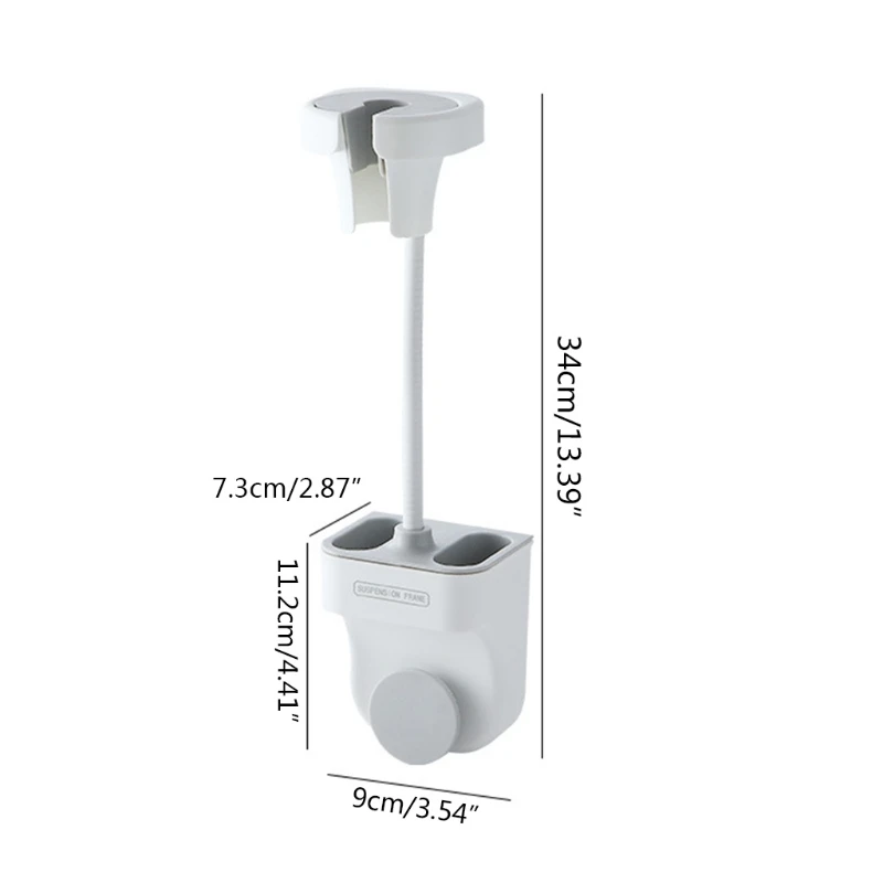 

Showers Holder Blower Rack Wall Mount Bracket with Storage Box Universal Angle G2AA
