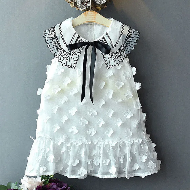 ay609 white Bear leader/платья для девочек; Новинка года; брендовая одежда принцессы для девочек; кружевное платье с рукавами-крылышками; светильник; розовое платье для девочек; платье для От 2 до 6 лет - Цвет: ay609 white