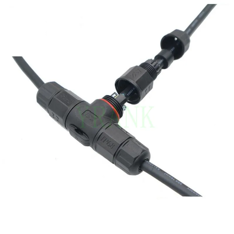 Водонепроницаемый Электрический кабель типа I T провод с 3 контактным разъемом IP67
