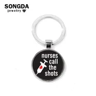 Женский брелок для ключей от медсестры, с подвеской