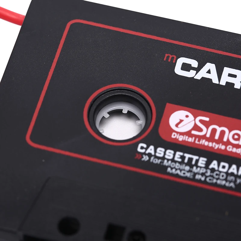 Универсальный адаптер для аудиокассеты 110 см штекер 3 5 мм черный Автомобильный