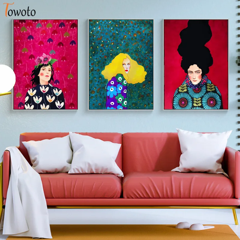 Для волос с бантом цветочным рисунком птица стены искусства абстрактная