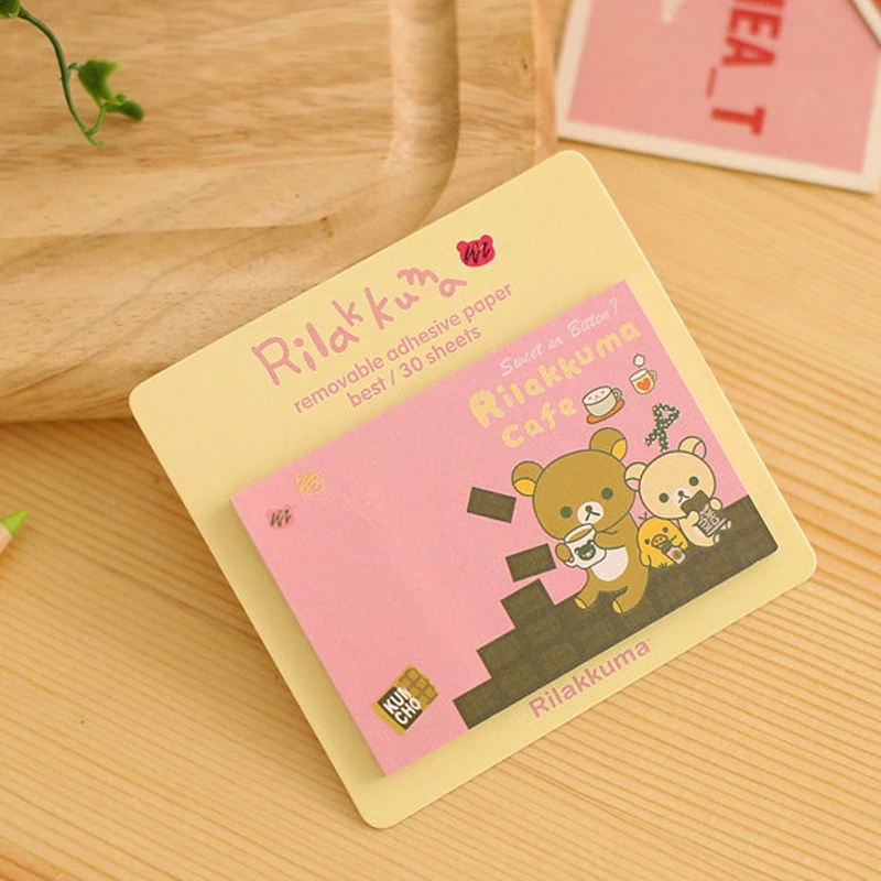 5 шт./лот блокнот с мультяшным медведем и животными канцелярские принадлежности