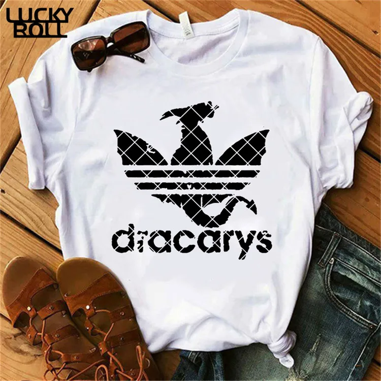 Игра престолов Dracarys футболка женская мать драконов рубашки женские s футболки король королева девушки друзья Mon подарок Тройник - Цвет: XWT0270-white