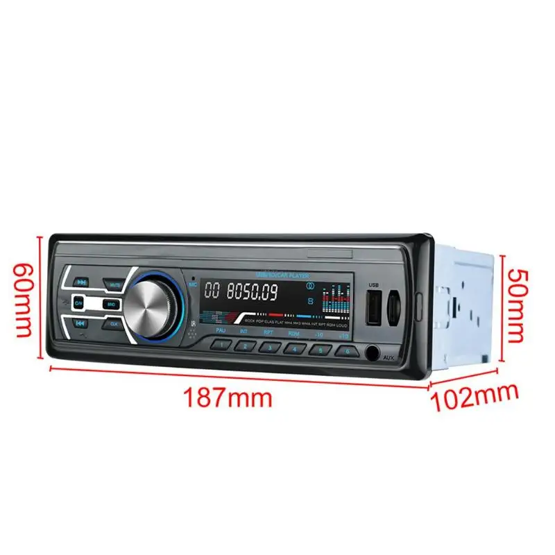 RM-JQ1584 С MP3 музыкальный плеер головное устройство 4-way RCA выход загрузка импеданса стерео аудио Bluetooth USB FM радио