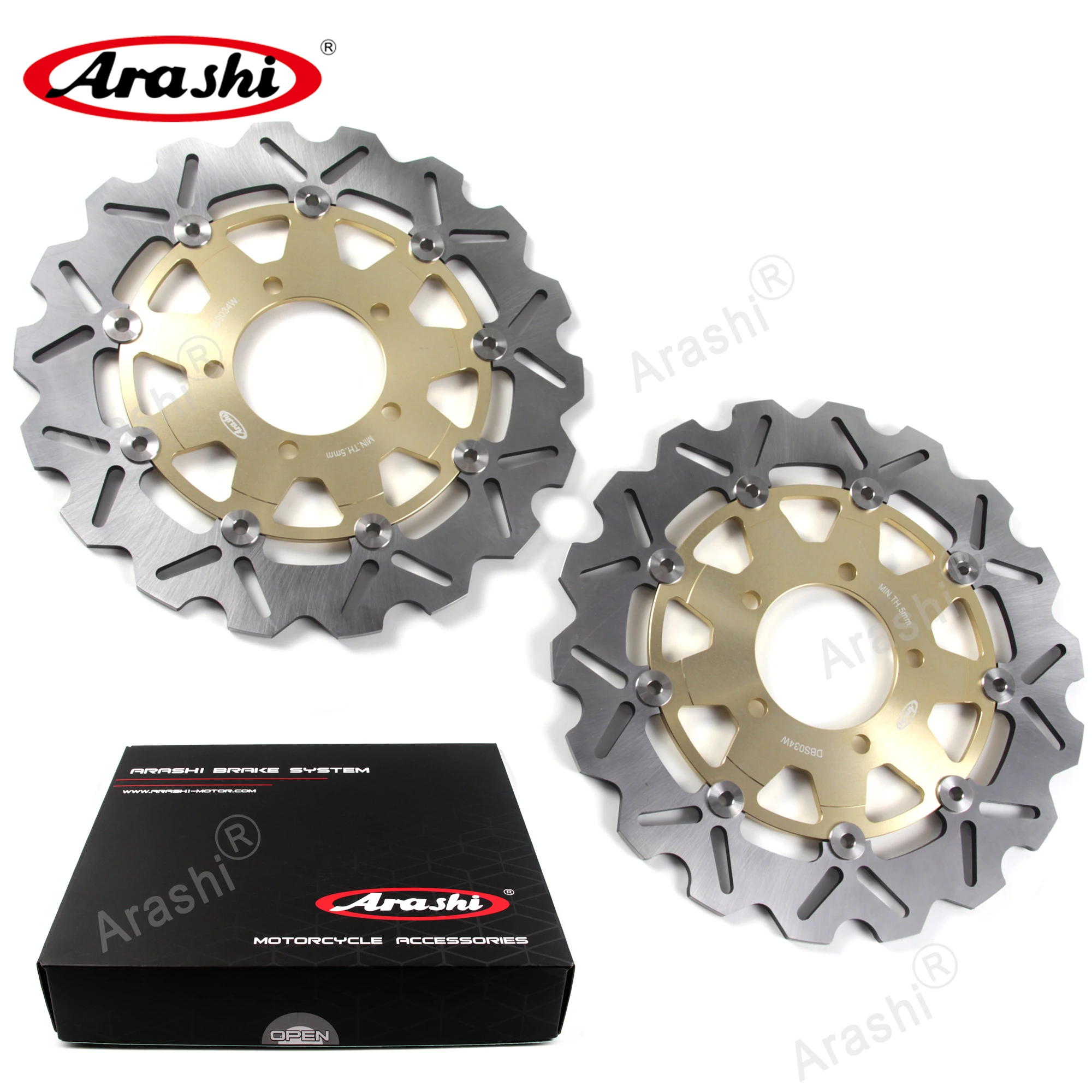 Arashi 1 пара для KAWASAKI ZX6RR NINJA 600 2005 2006 ZX 6RR CNC плавающие передние тормозные диски ZX6R 636