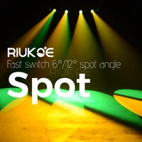 RIUKOE 2pcslot LED 250W Beam Spot Wash 3in1 Moving Head Stage Light Dj Event Wedding