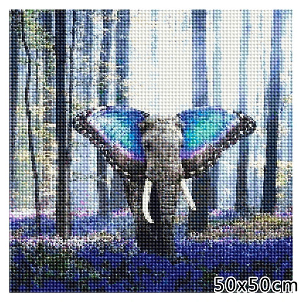 AZQSD алмазная вышивка бабочка слон крестиком рукоделие мозаика животное картина