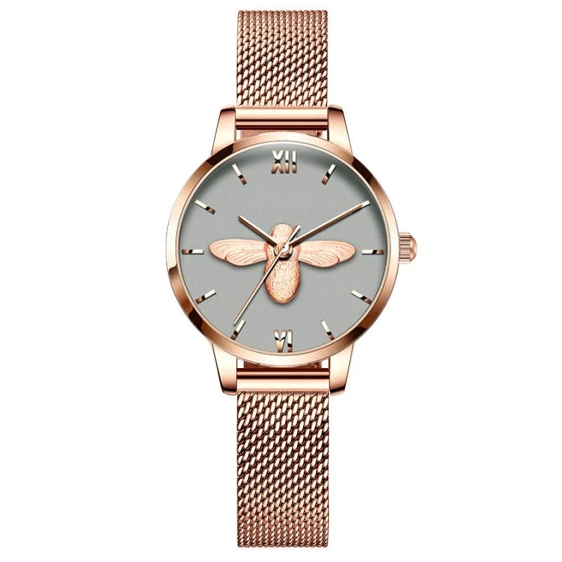 

The new machine, small bee, lady watch, fashion, jitter, tiktok, red, little, clear, waterproof quartz watch