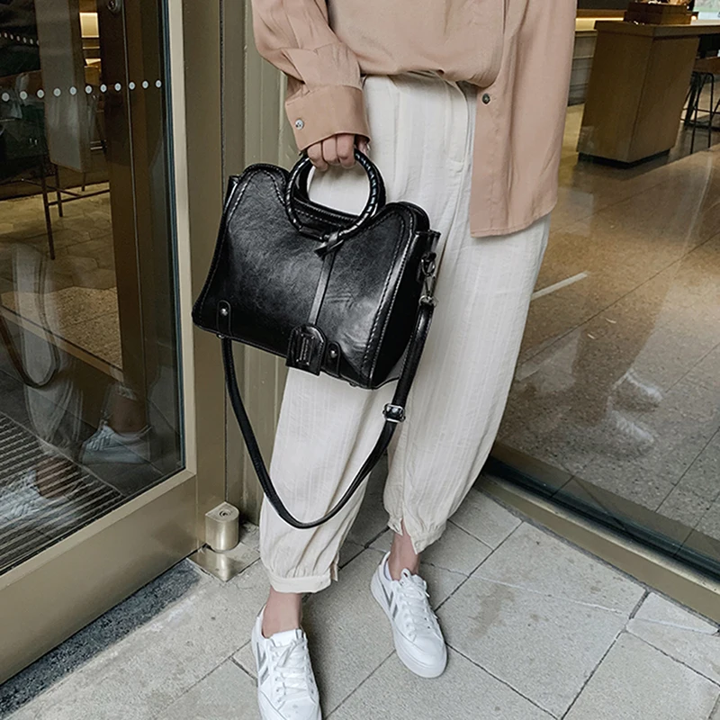 

2021 Spring PU Leather Handbag Handbags Woman Small Vintage Crossbody Bags For Women Shoulder Messenger Bag Female