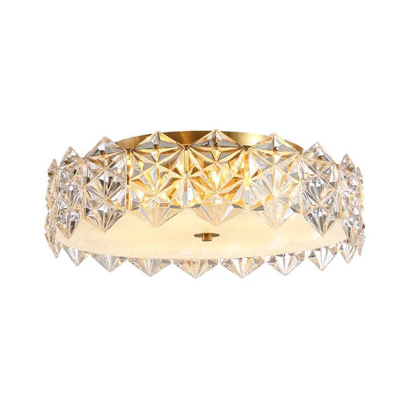 

Modern light luxury crystal lamp ceiling lamp simple creative bedroom lamp living room warm and romantic Nordic lamps