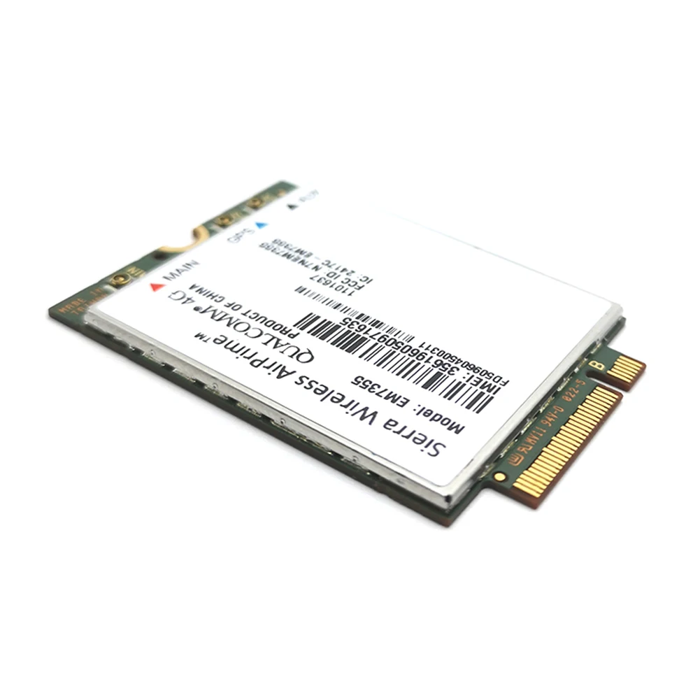 Sierra беспроводной AirPrime EM7355 Gobi 5000 4G LTE модуль NGFF WWAN карта для AT&T|Аксессуары батарей| |