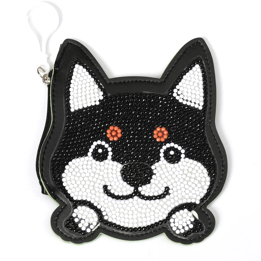 DIY полностью сверлильный милый кошелек с собакой сумка брелок подвески вышивка