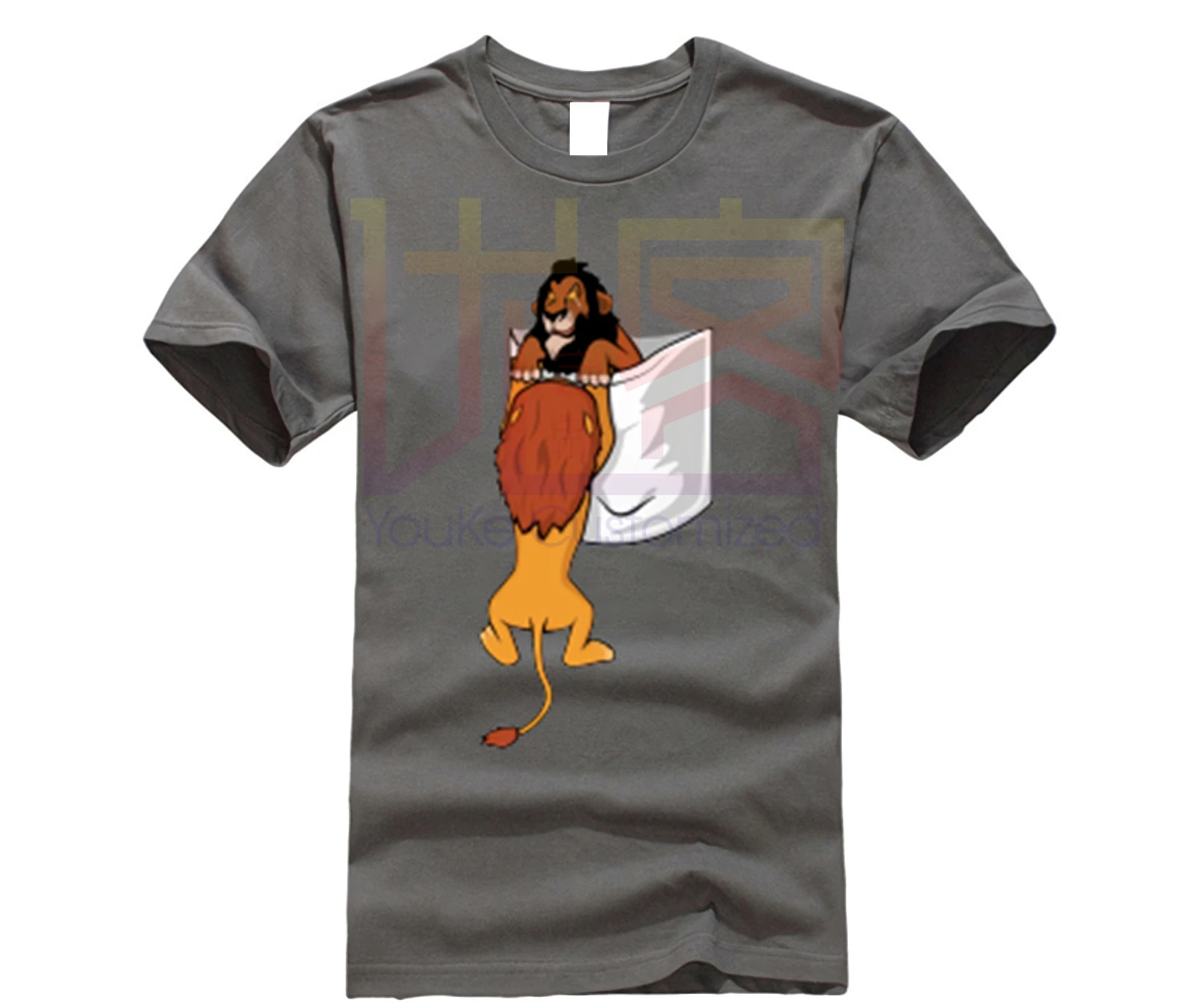 2019 Мужская футболка с карманом футболки изображением шрама льва и короля