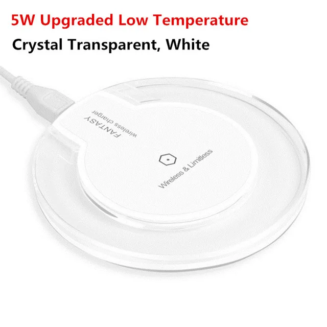 5W White 10 Вт/7,5 Вт/5 Вт Qi Беспроводное зарядное устройство для iPhone X XS XR 8 Plus быстрая Беспроводная зарядка для samsung S8 S9 S10 Xiaomi Mi 9 зарядное устройство - Тип штекера: 5W White