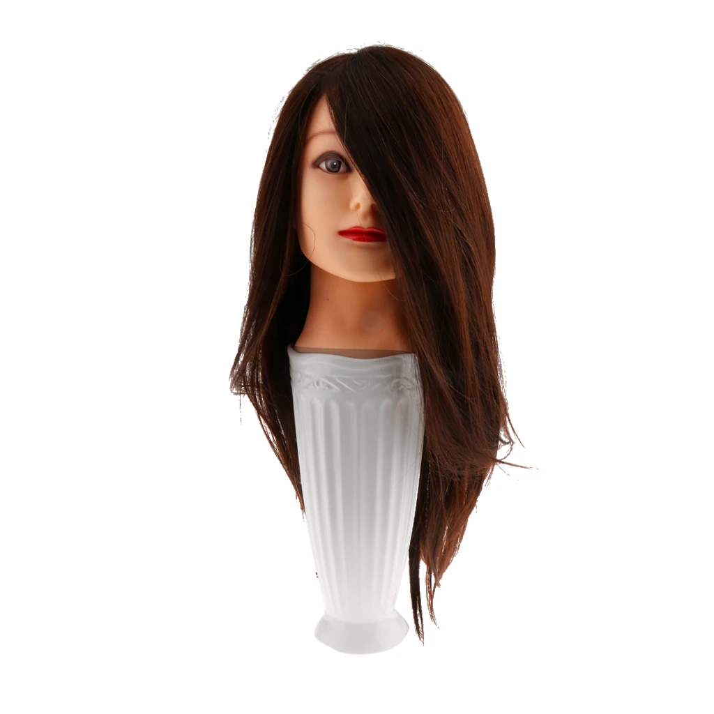 

30% Real Human Hair Professional Practice Training Styling Mannequin Hairdressing Cosmetology Dolls Head For Hairstyles
