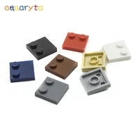 aquaryta 40pcs building blocks part plate 2x2 edge grain light panel compatible with 33909 diy educational plastic toy for teen