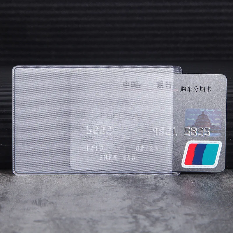 10 шт./Лот прозрачная непромокаемая сумка из ПВХ с отделением для кредитных карт |