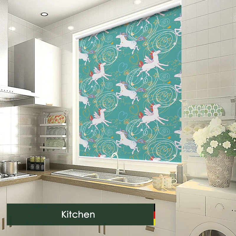 Детская комната для скандинавского океана с автоматическим подъемным затвором