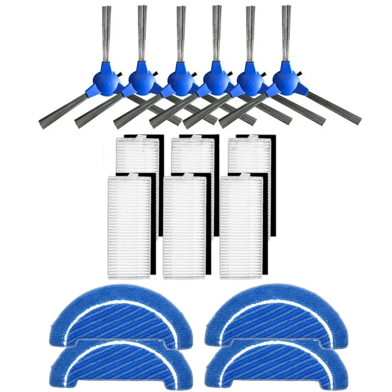 

robot side brush hepa filter mop cloth For Cecotec Conga Excellence 1090 robot vacuum cleaner parts accessories replacement kit