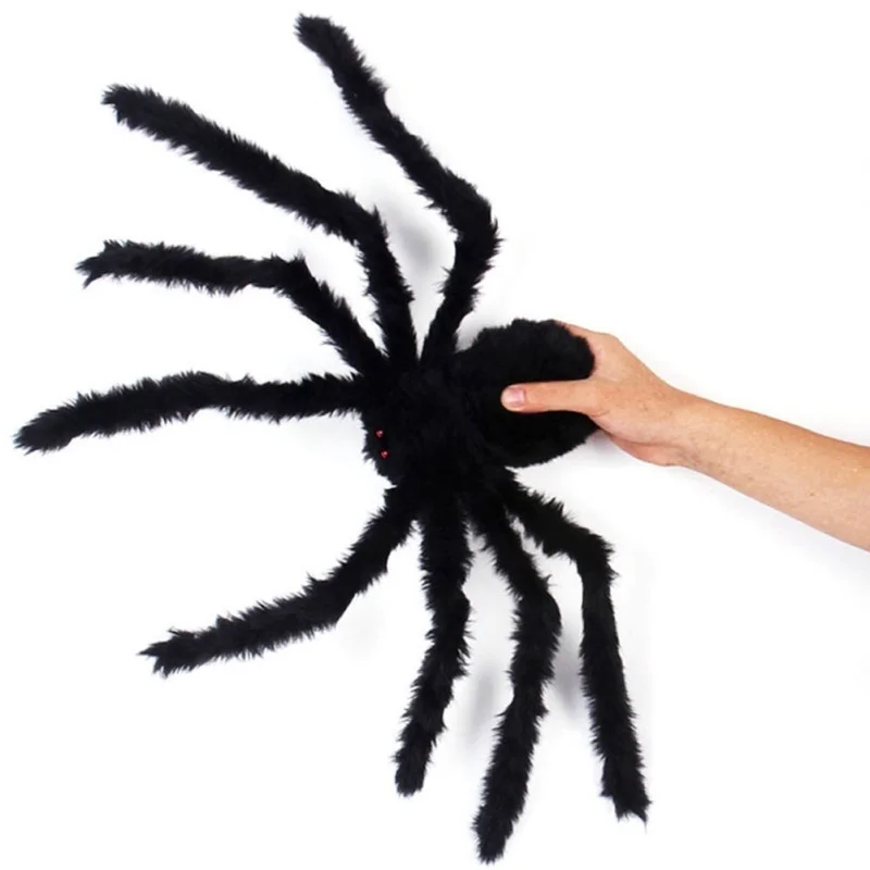Плюшевые паук для хеллоуина на открытом воздухе украшения дом с привидениями