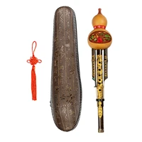 bamboo hulusi traditional musical instrument woodwind handmade c key cucurbit gourd flute for beginner music lovers gifts