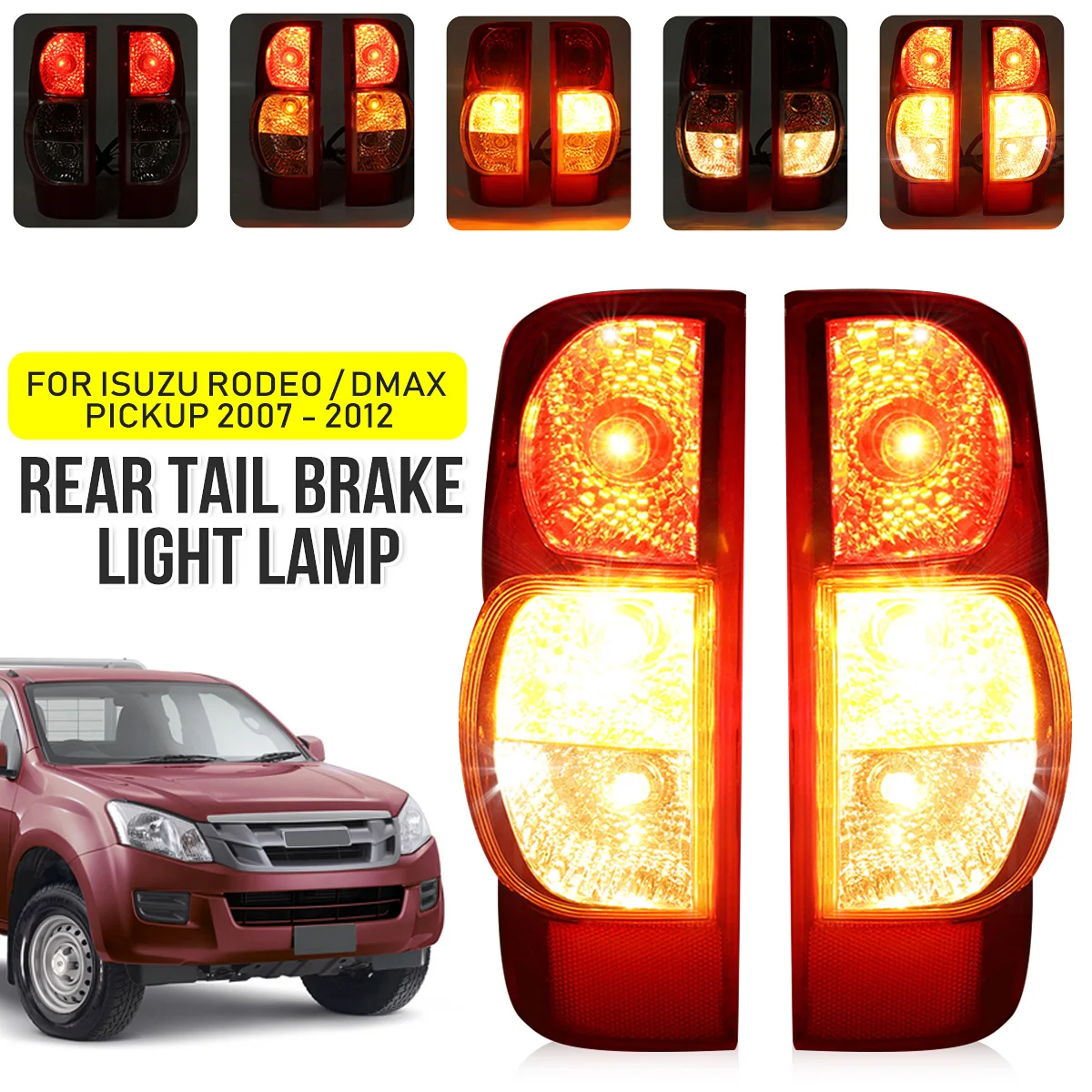 1 пара 12v для хвостовой части автомобиля светильник с лампой Isuzu Rodeo DMax пикап 2007 2008