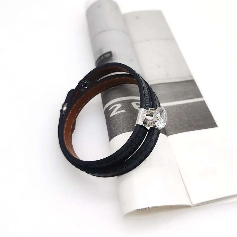 2020 г. плетеные вручную многослойные кожаные браслеты для женщин стразы в виде