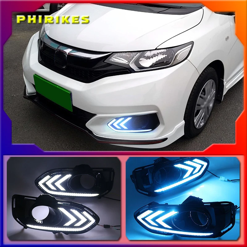 

Дневные ходовые огни для Honda jazz fit 2018 2019 светодиодный 2 шт.