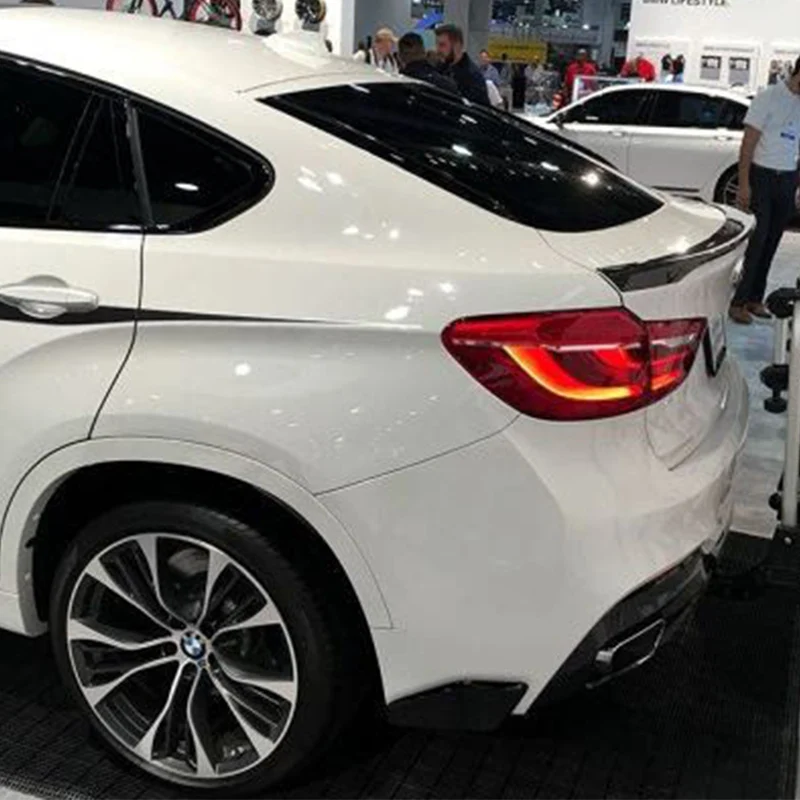 X6 F16 M Performance Style FRP грунтовка для автомобиля фотоэлемент BMW 2014 2016|trunk spoiler wing|spoiler
