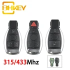 Автомобильный Дистанционный ключ BHKEY, 315 МГц, 433 МГц, для Mercedes Benz 2000 года, поддерживает оригинальные кнопки NEC и BGA 234