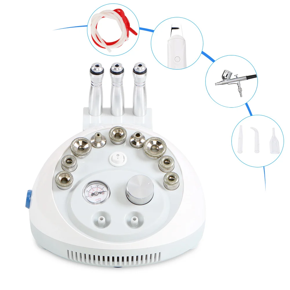 4 In 1 Dermabrasion Microdermabrasion acne removing skin whitening Vacuum Skin Rejuvenation Beauty machine