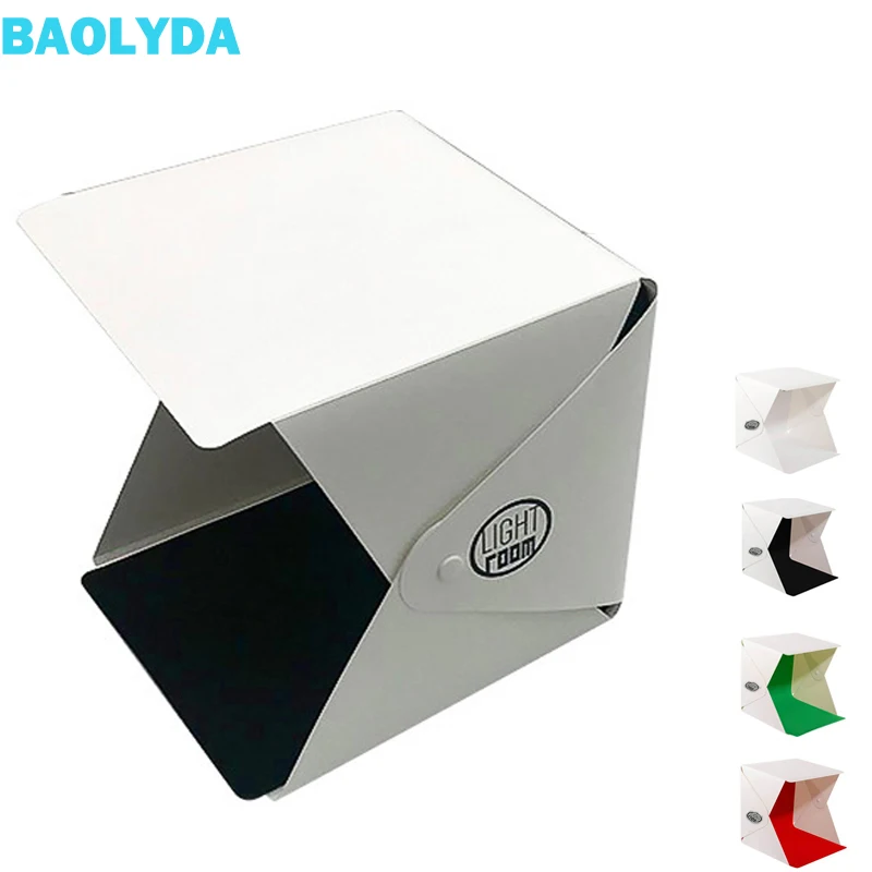 Baolyda 20 см студия Лайт бокс для фотографий Фотография СВЕТОДИОДНЫЙ свет мини